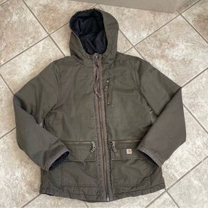 Carhartt Olive Hooded Jacket